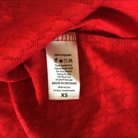 {LuLaRoe} Madison Skirt XS 2 - 4 Solid Red Elegant - Picture 5 of 8